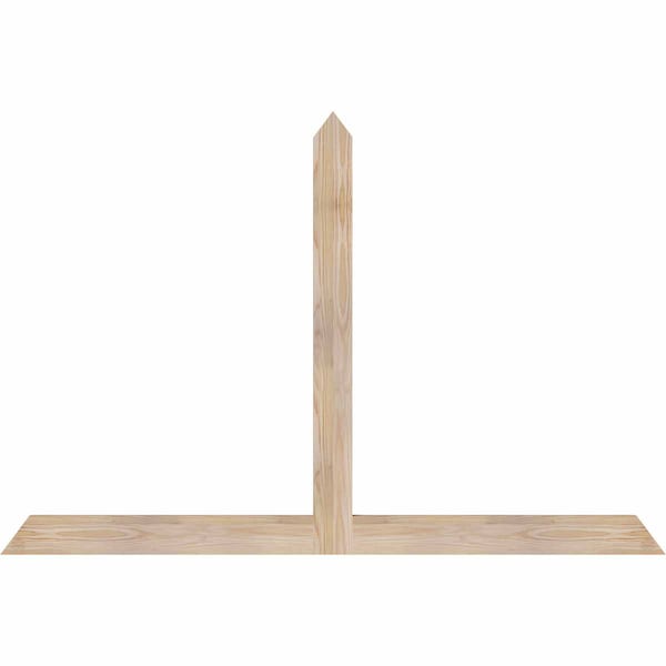 Ekena Millwork Portland Smooth Timber Gable Bracket, Douglas Fir, 60"W x 40"H x 1 1/2"D x 3 1/2"F, 16/12 Pitch GBW060X40X0204POR00SDF - main